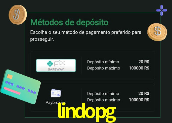 O cassino lindopg oferece uma grande variedade de métodos de pagamento