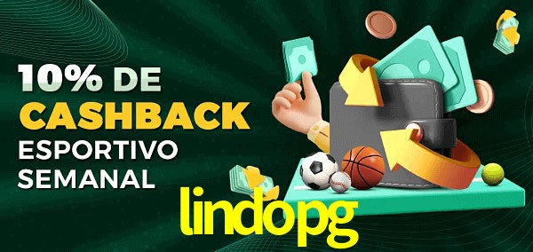 10% de bônus de cashback na lindopg